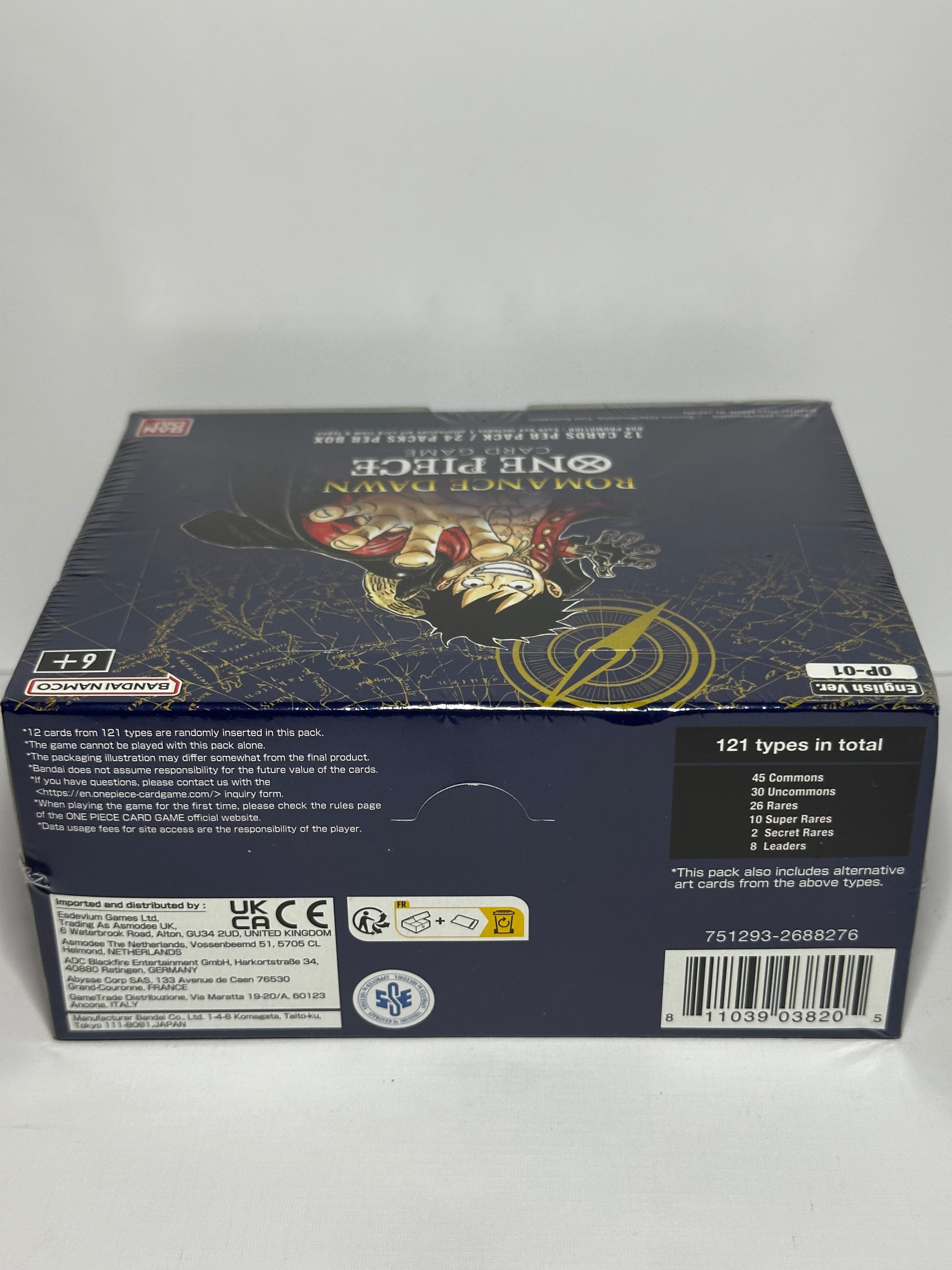 One Piece Card Game - Romance Dawn OP01 (White Bottom) Booster Box English