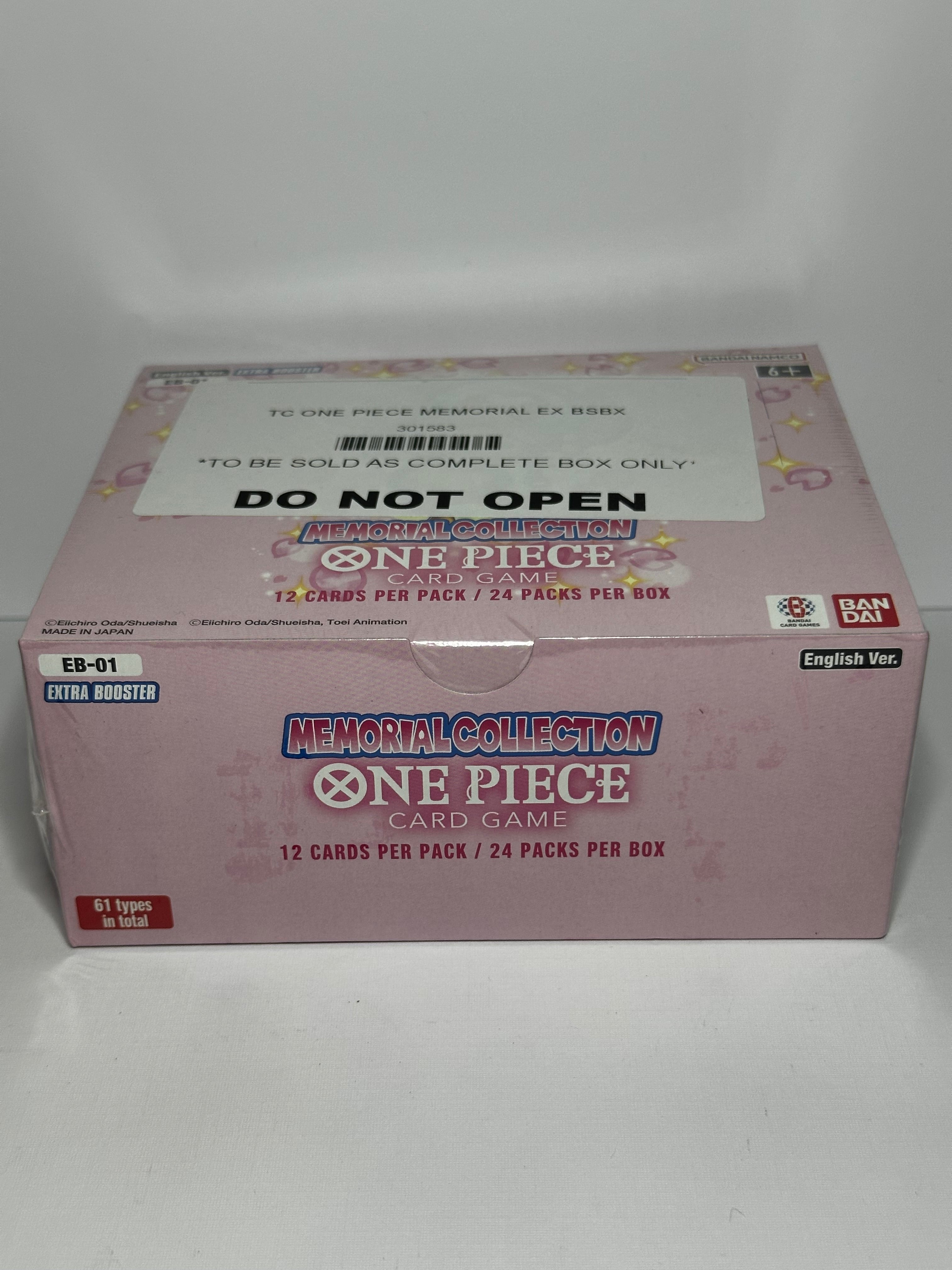 One Piece Card Game - Memorial Collection EB01 Booster Box English