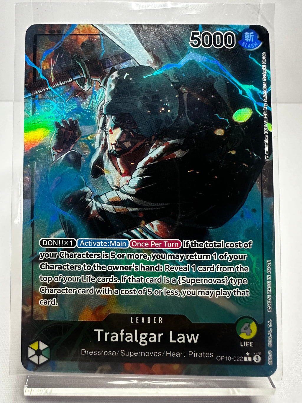 OP10 Trafalgar D. Water Law Alt Art Leader Eng